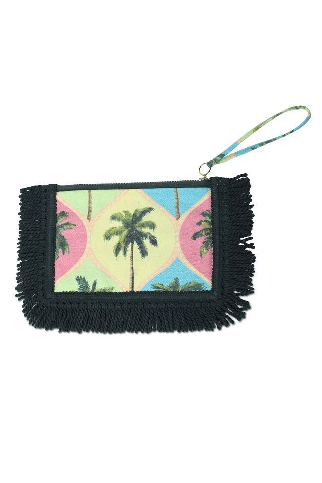 Canvas print pochette green mix