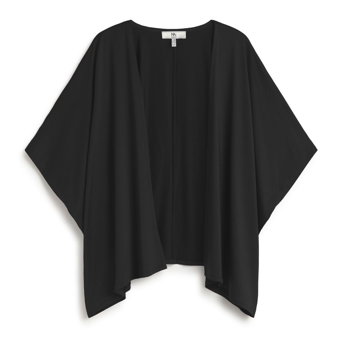 Black satin effect jacket