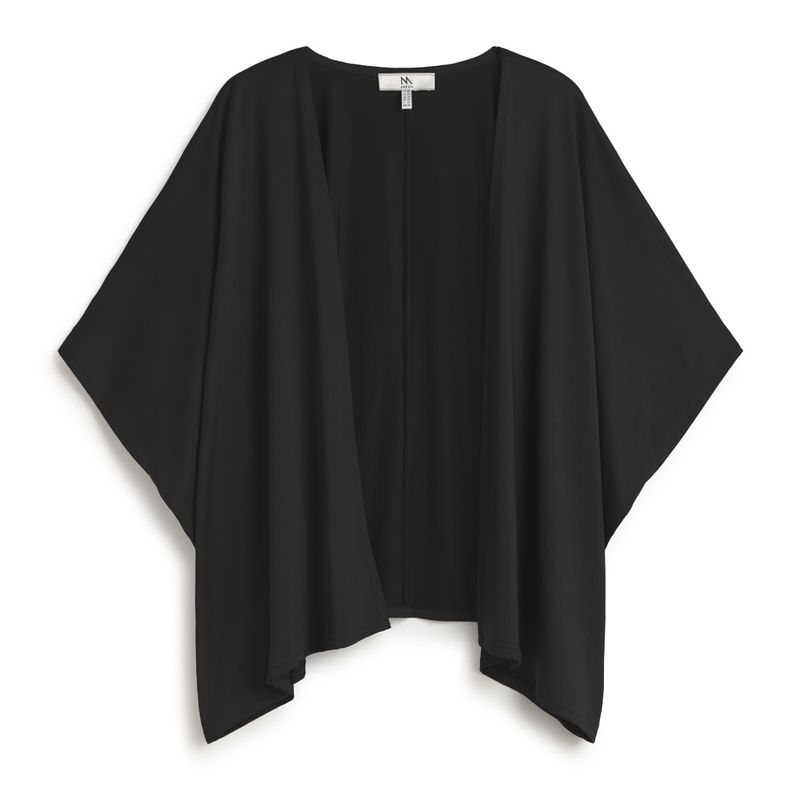 Black satin effect jacket