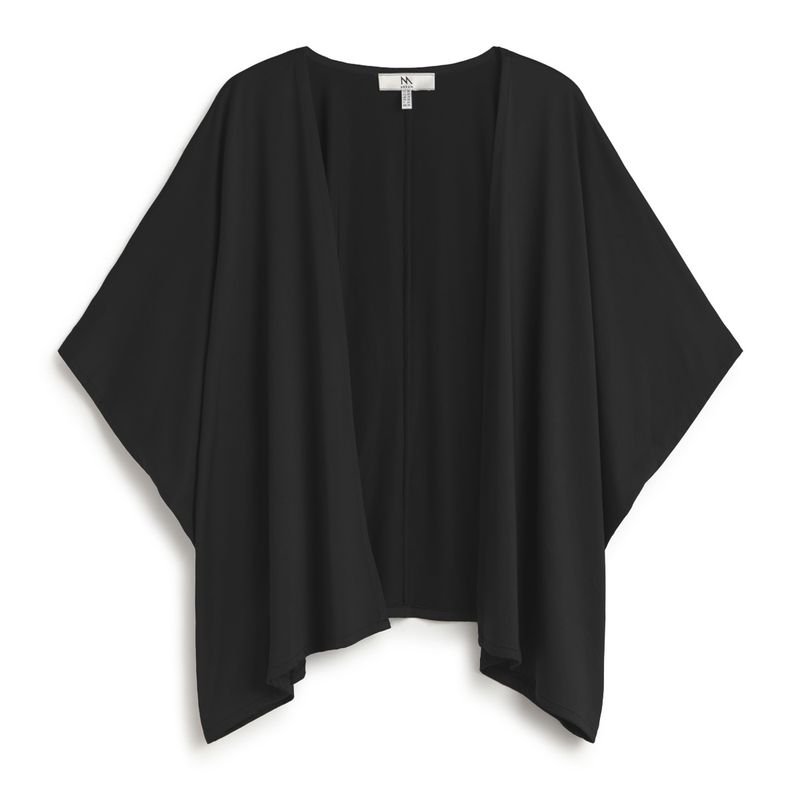Black satin effect jacket