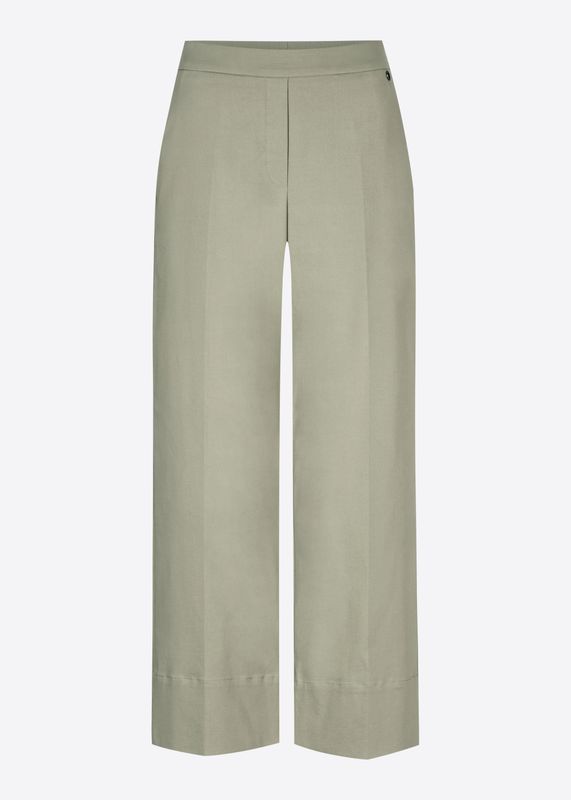 Wide leg pull on culottes sage green