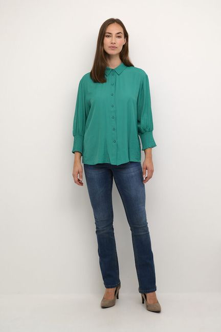 Nola shirt peacock green