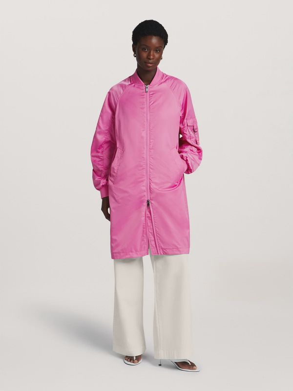 Ali bomber coat hot pink