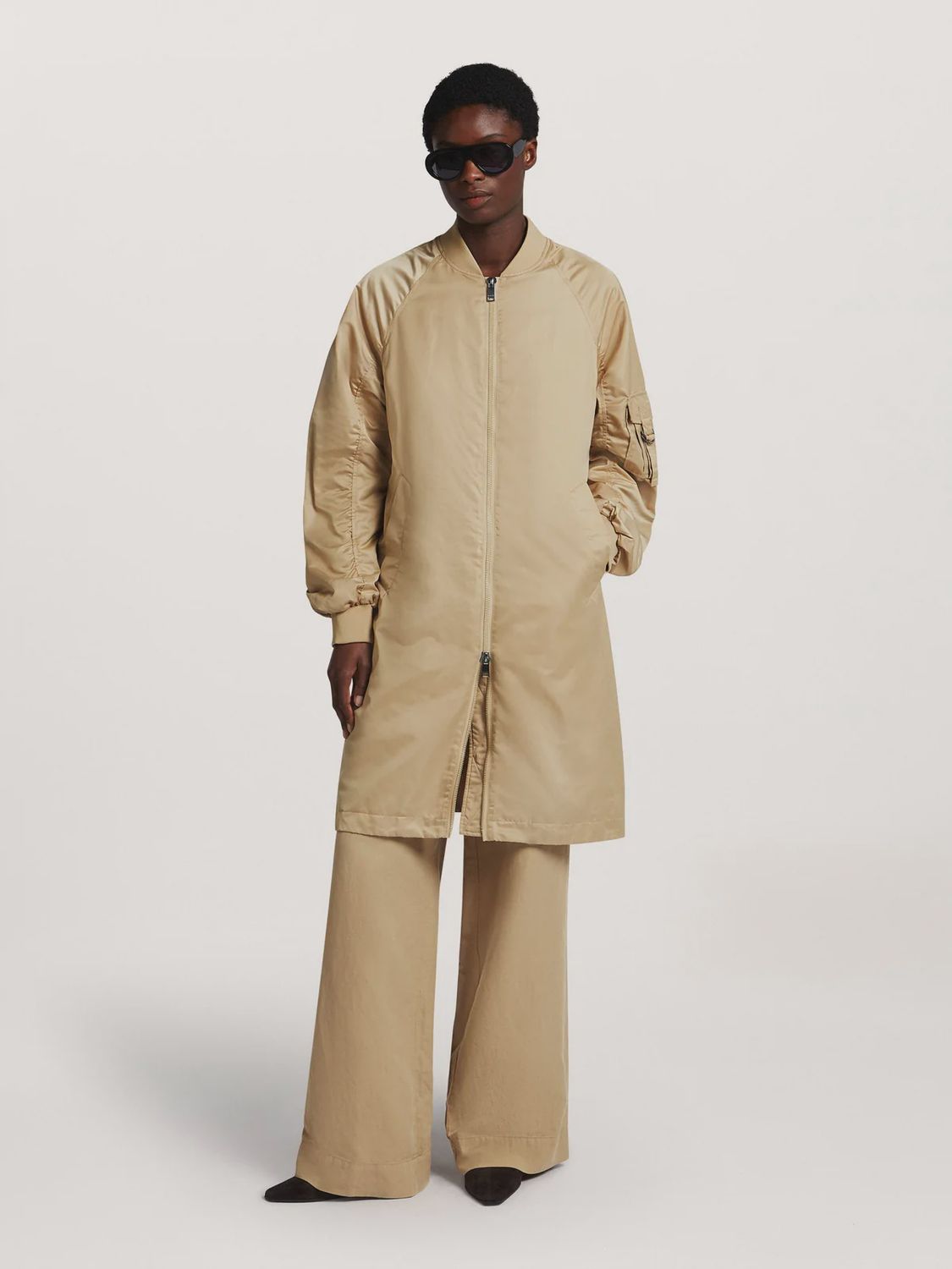 Ali bomber coat camel