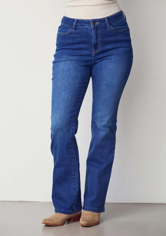 Carpi flare denim jean blue