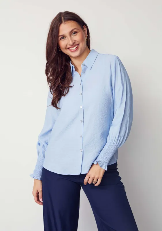 Lara classic shirt pale blue