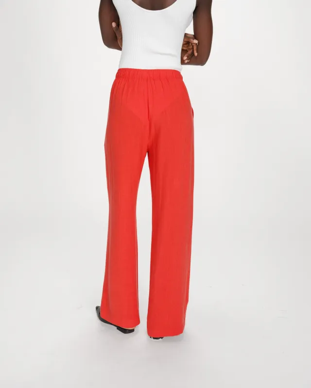 Raven wide leg trousers burnt orange