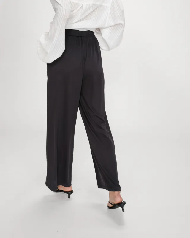 Pax wide leg trousers dark grey