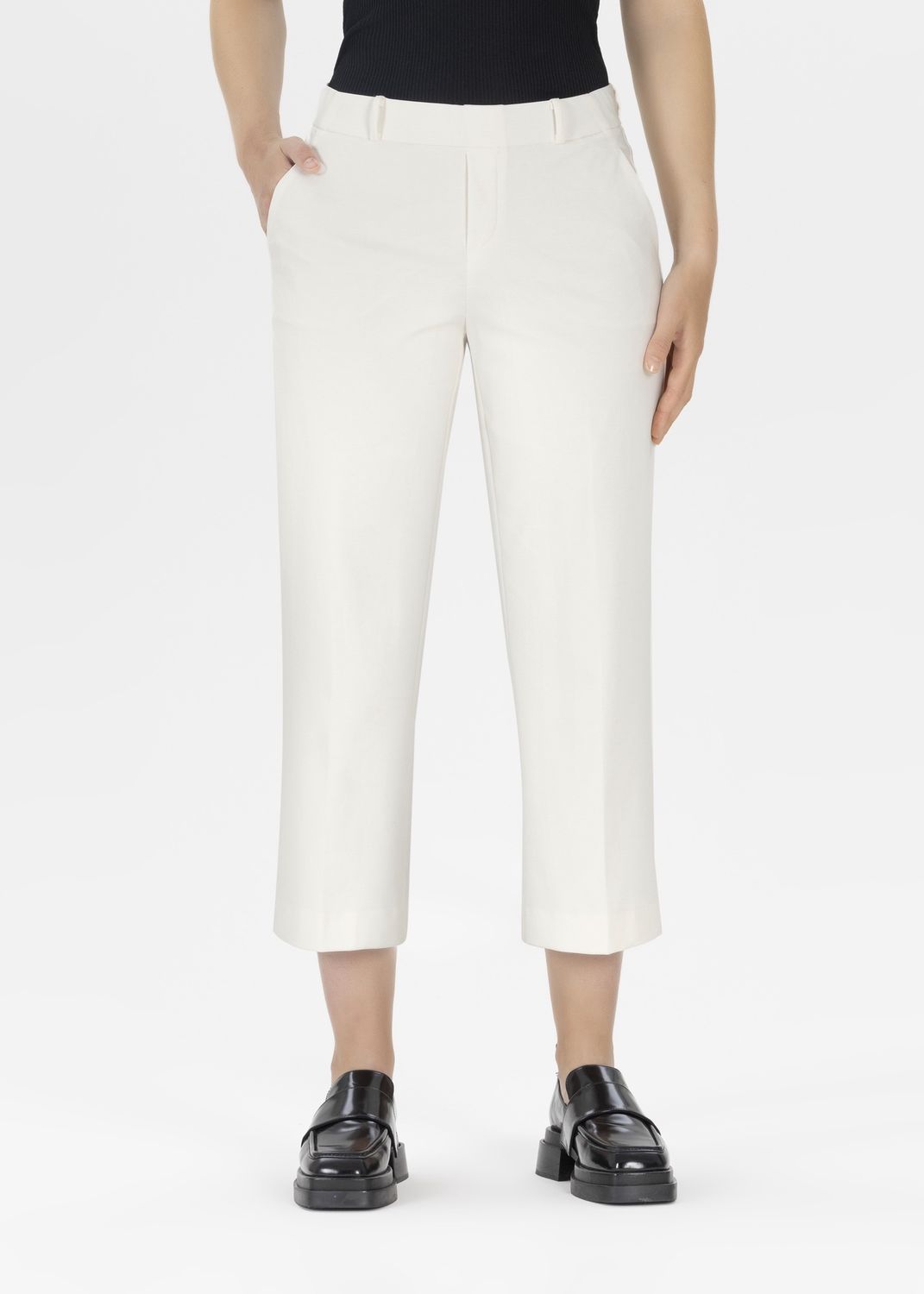 Cropped 6/8 trouser in cream
