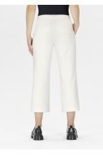 Cropped 6/8 trouser in camel brown