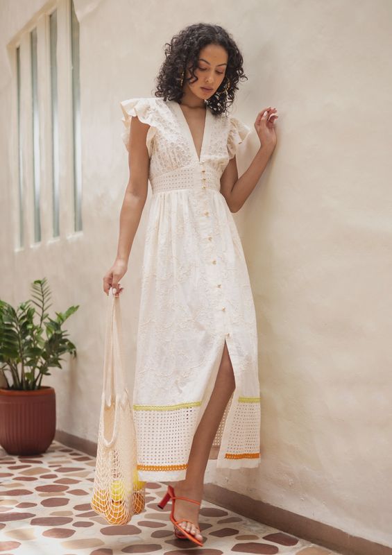 Madeline ivory dress