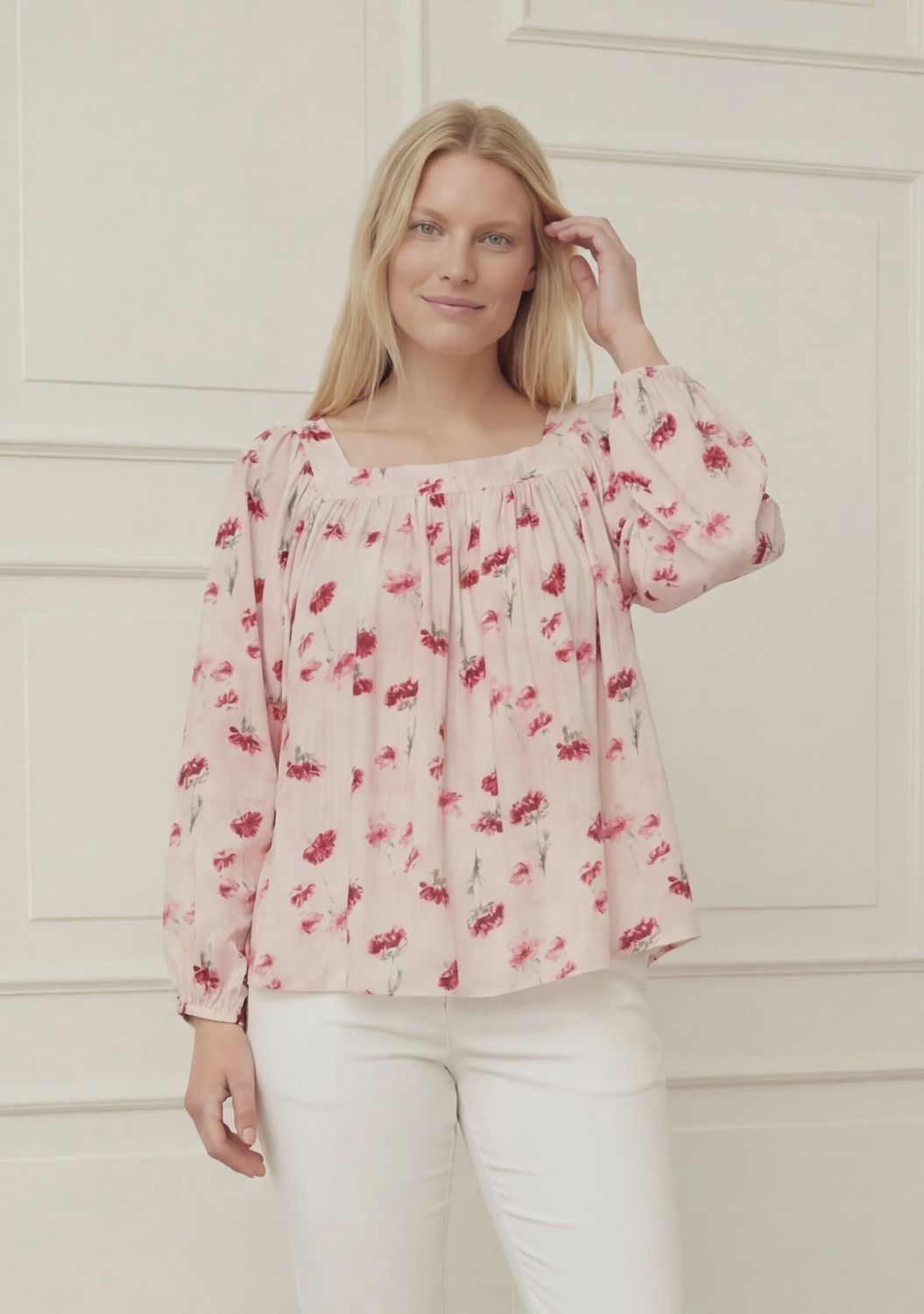 Manny blouse floral pink
