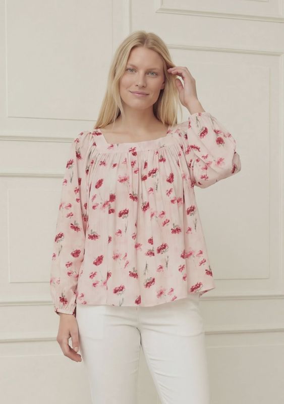 Manny blouse floral pink
