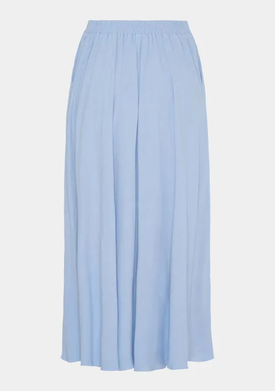 Pearl maxi skirt light blue