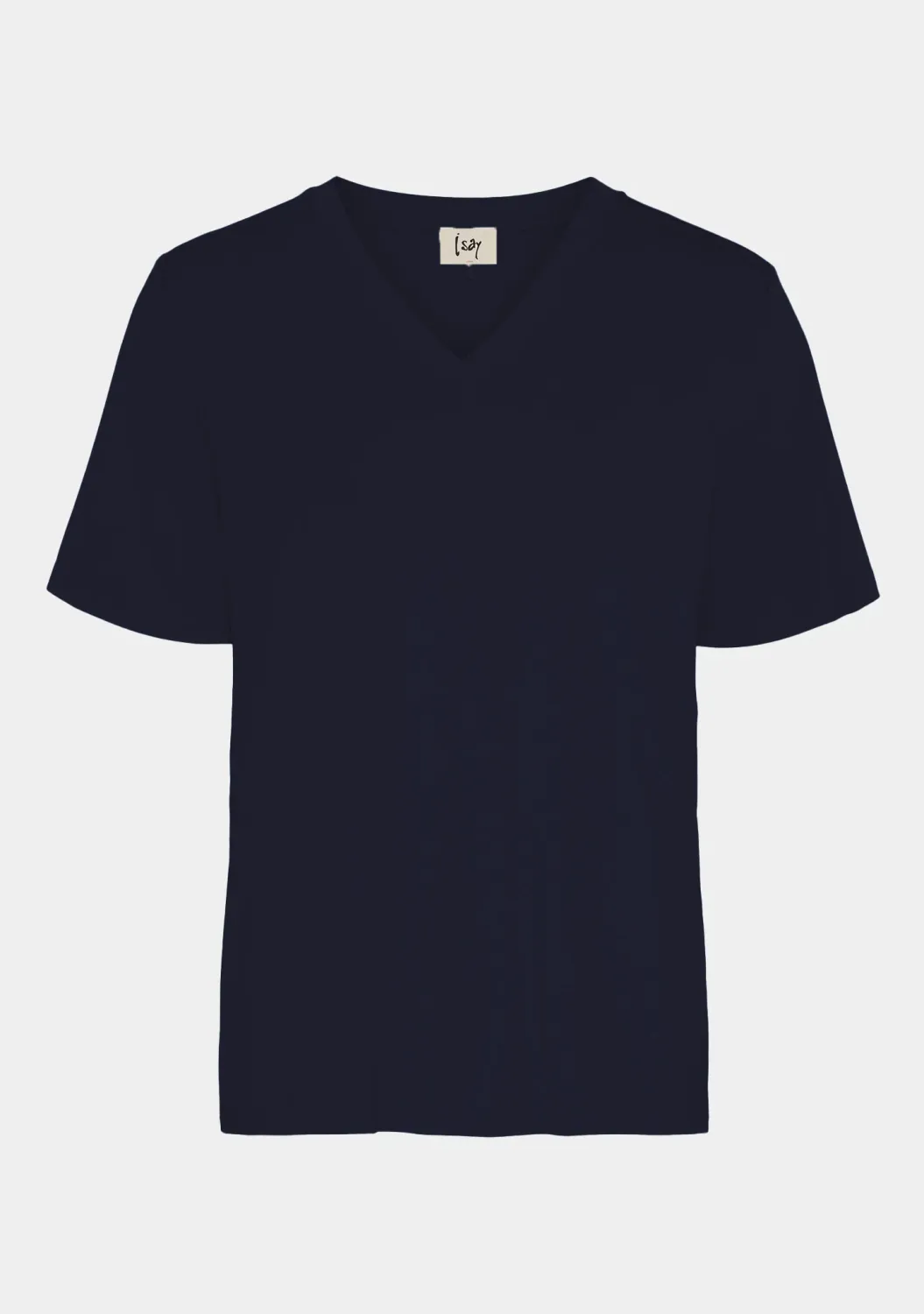 Gritt v-neck t-shirt navy blue