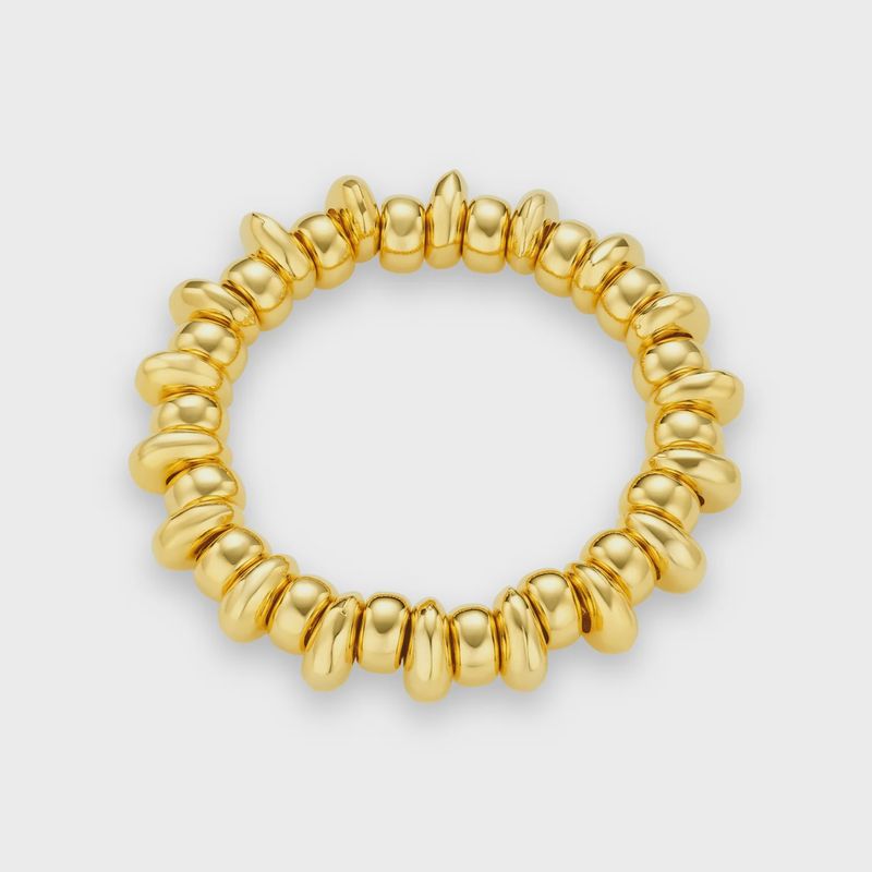 Nugget bracelet gold