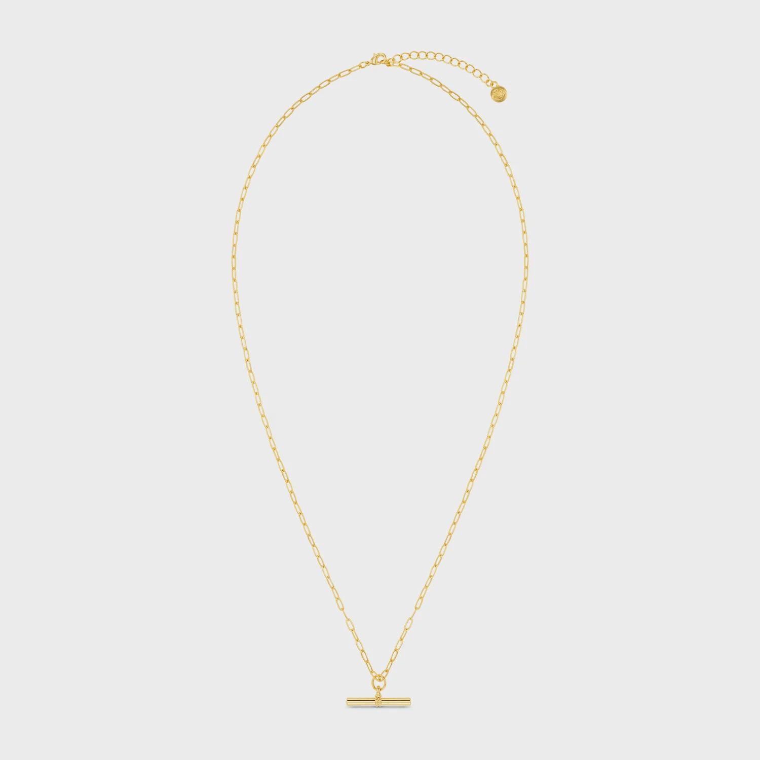 Chunky T-Bar necklace gold