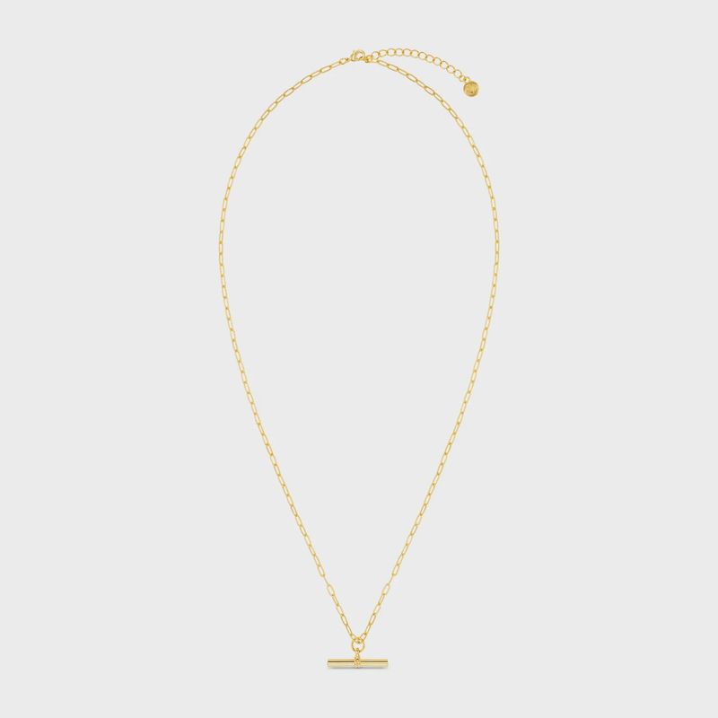 Chunky T-Bar necklace gold