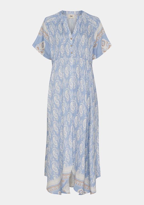 Ane paisley print dress light blue