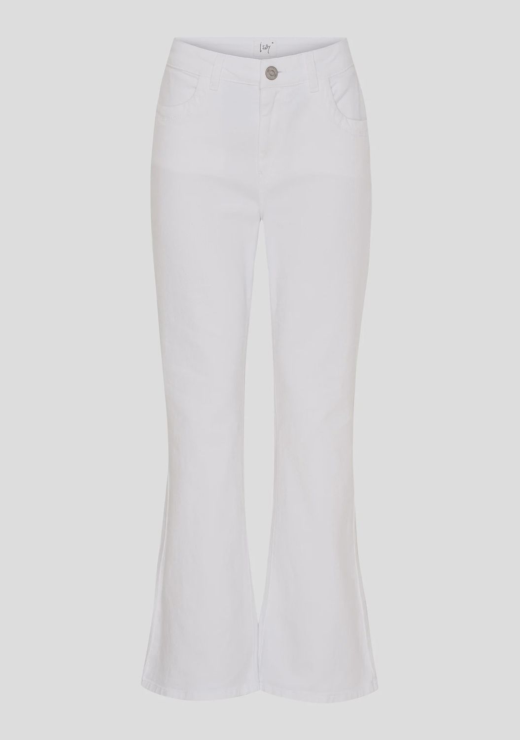 Verona flare trousers white