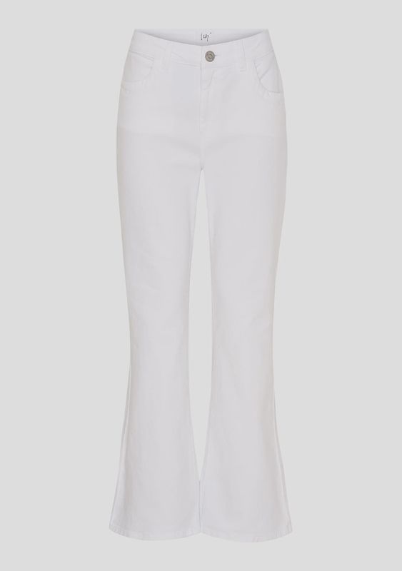 Verona flare trousers white