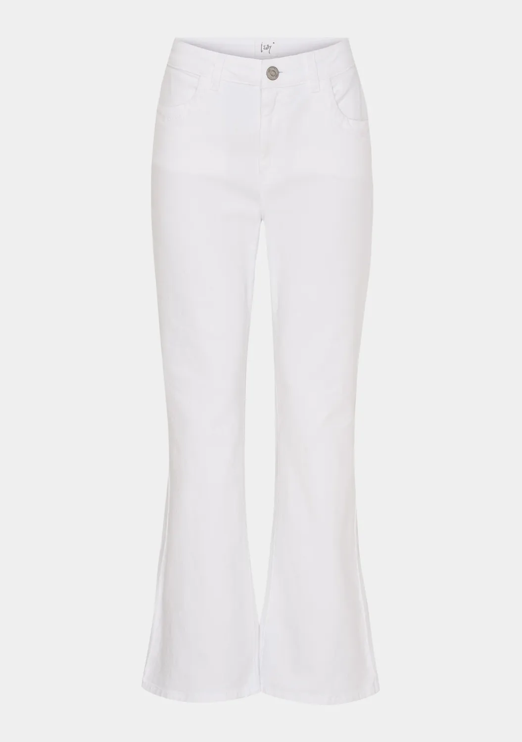 Verona flare trousers white
