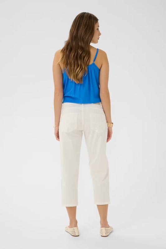 Berta capri trousers soft white