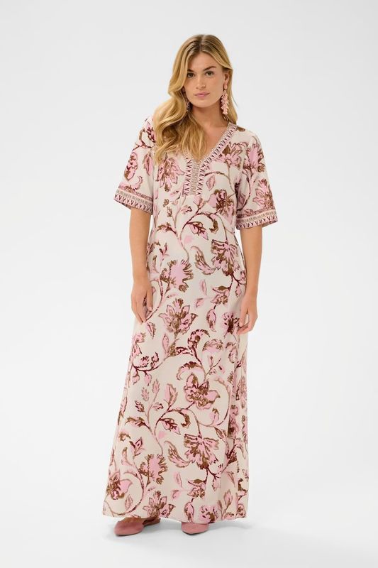Tiah maxi dress pink floral
