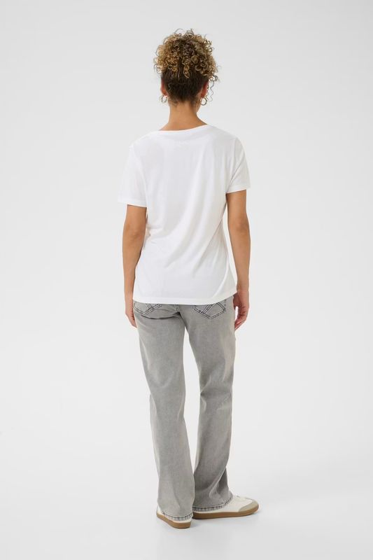 Naia v-neck t-shirt soft white