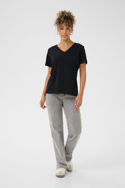 Naia v-neck t-shirt black