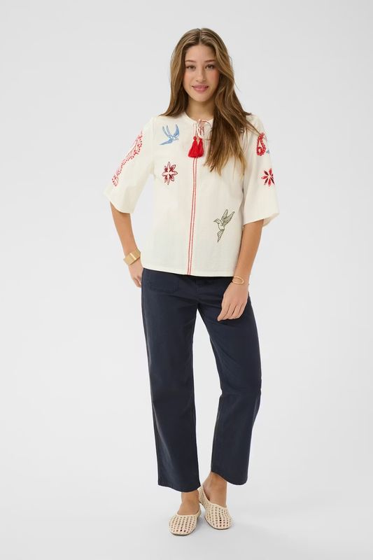 Rosetta blouse soft white