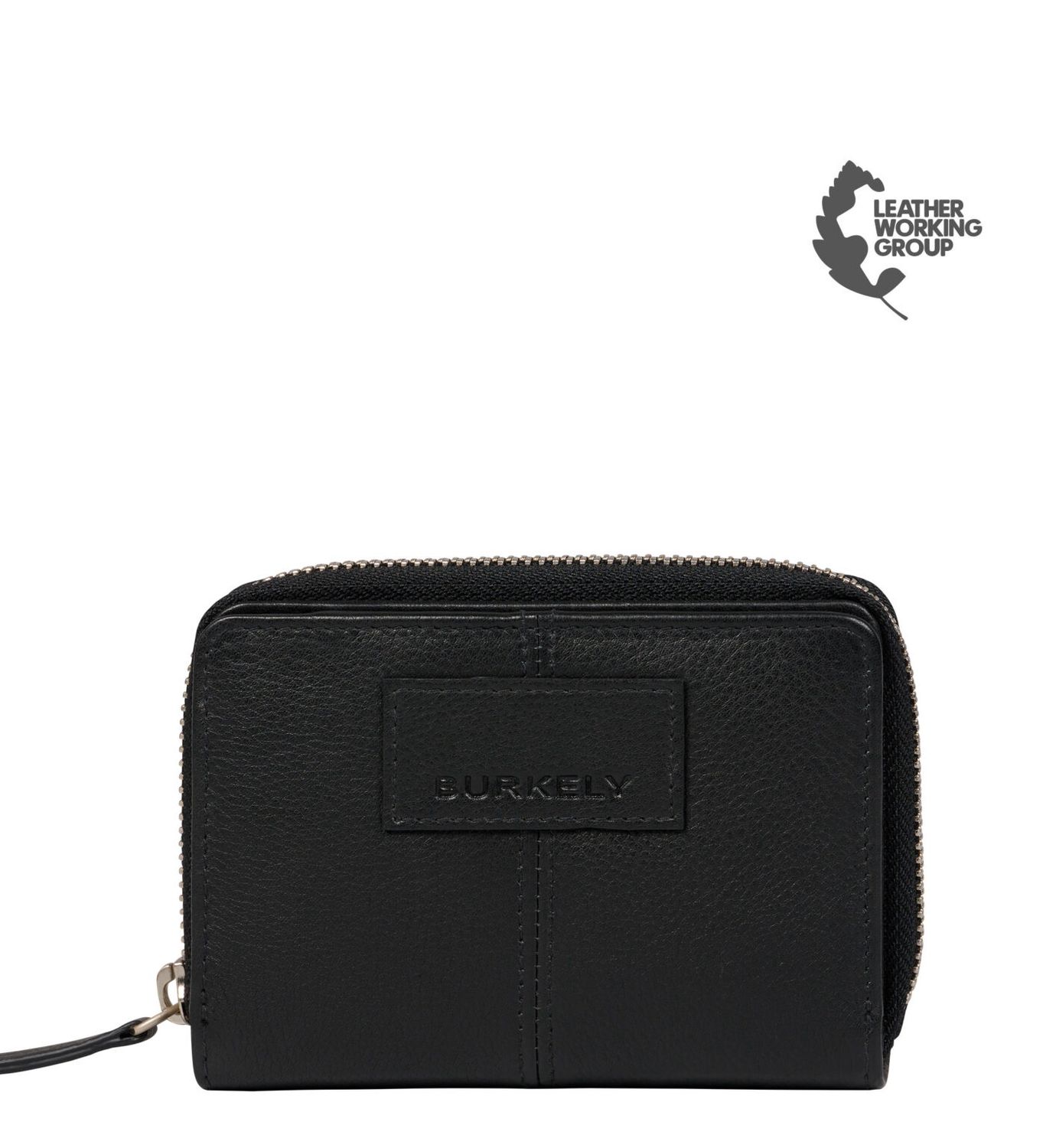 Soft skylar double flap purse black