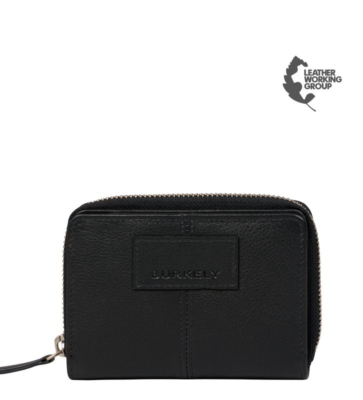 Soft skylar double flap purse black