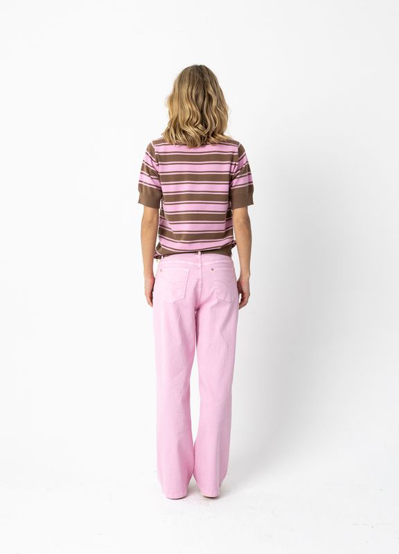 Denim jeans candy pink