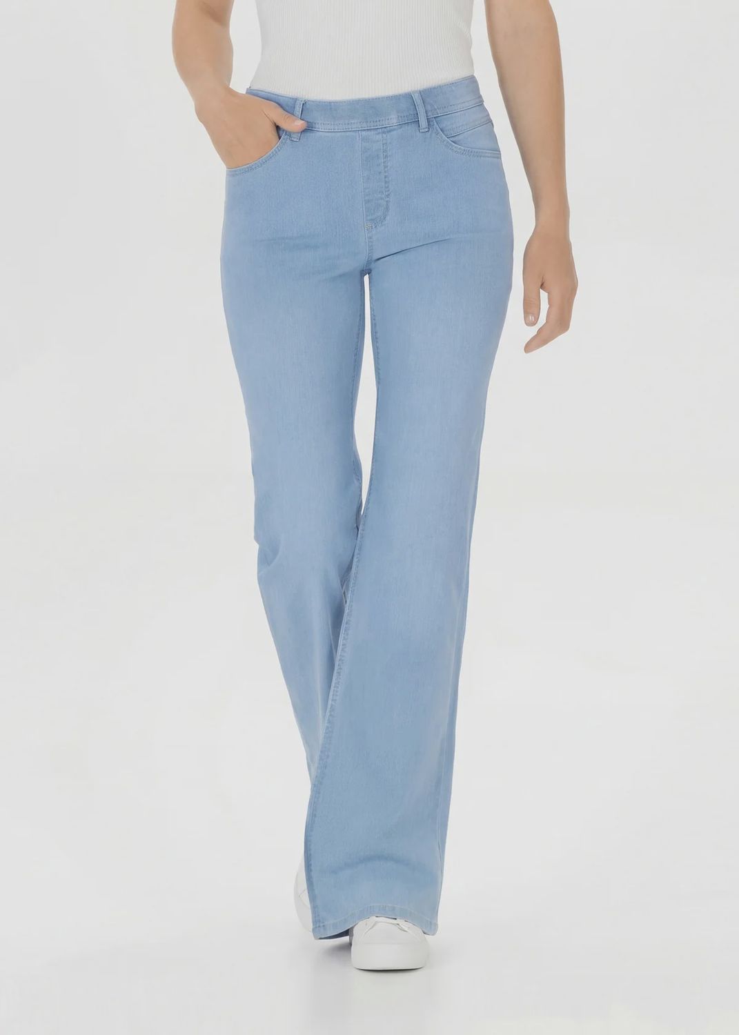 Melli flare ice blue denim jean