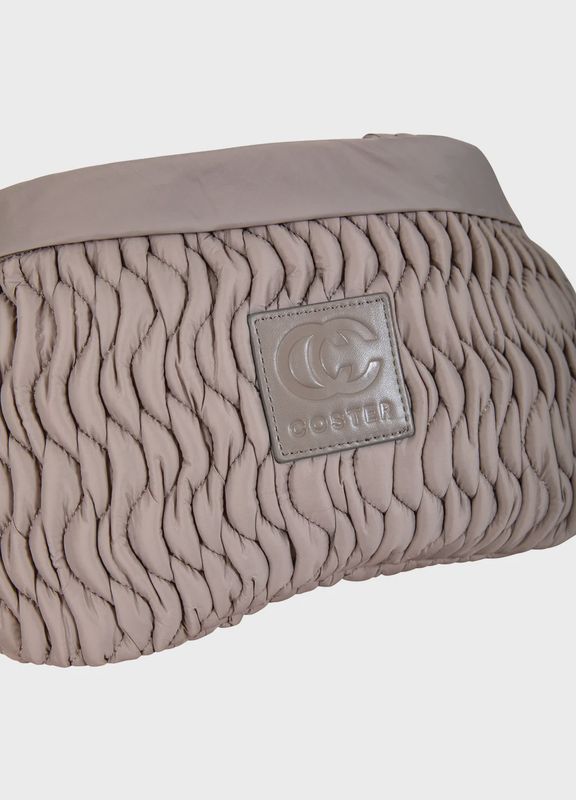 Quilted bumbag warm grey