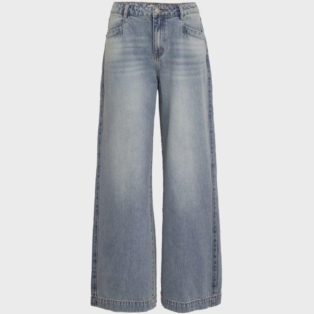 Olina wide leg jeans mid blue