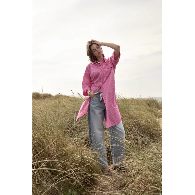 Olina wide leg jeans mid blue