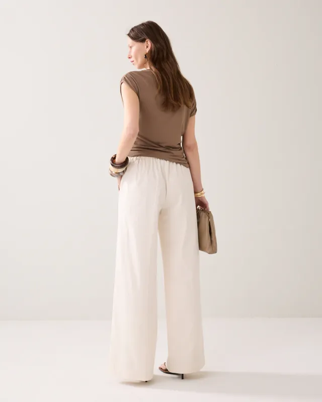 Wide leg trousers  cream