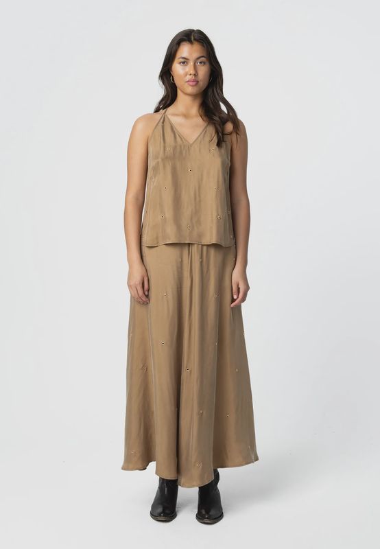 Strappy top brown