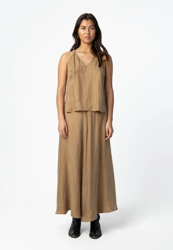 Strappy top brown