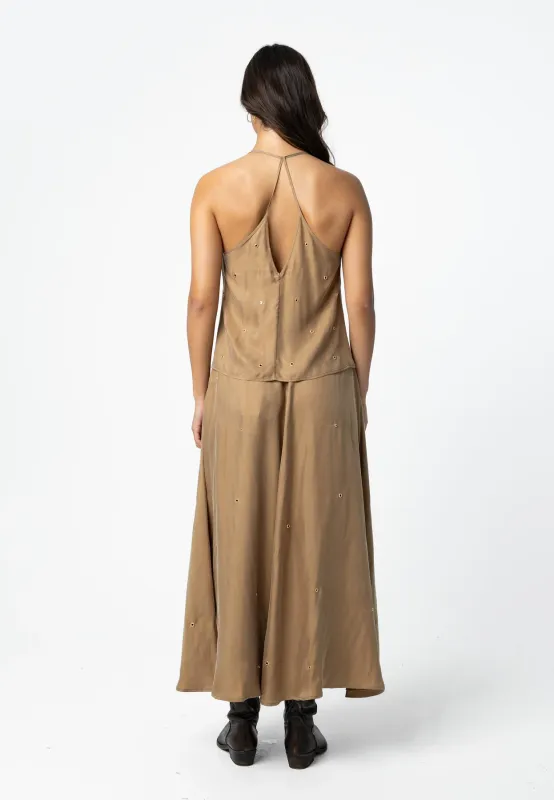 Strappy top brown