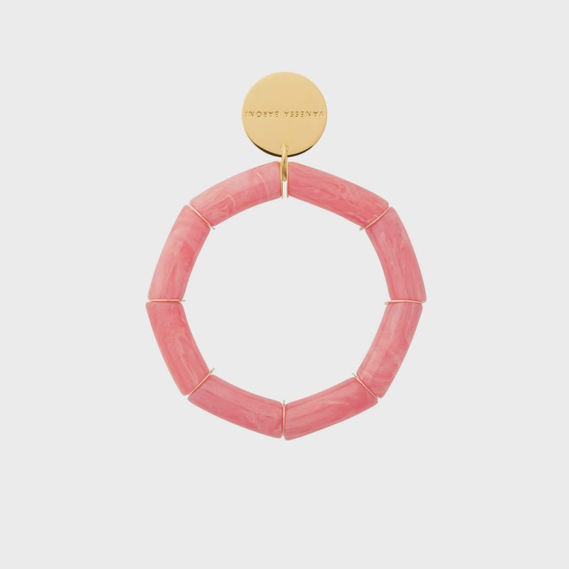 Flex bracelet watermelon red marble mix