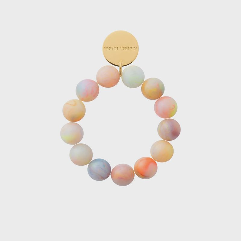 Beads flex bracelet neon rainbow mix