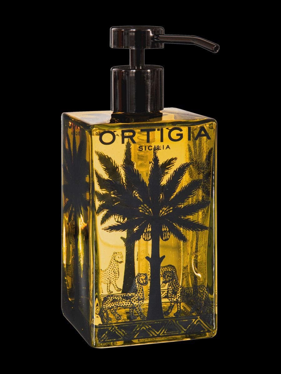 Ambra Nera liquid soap glass