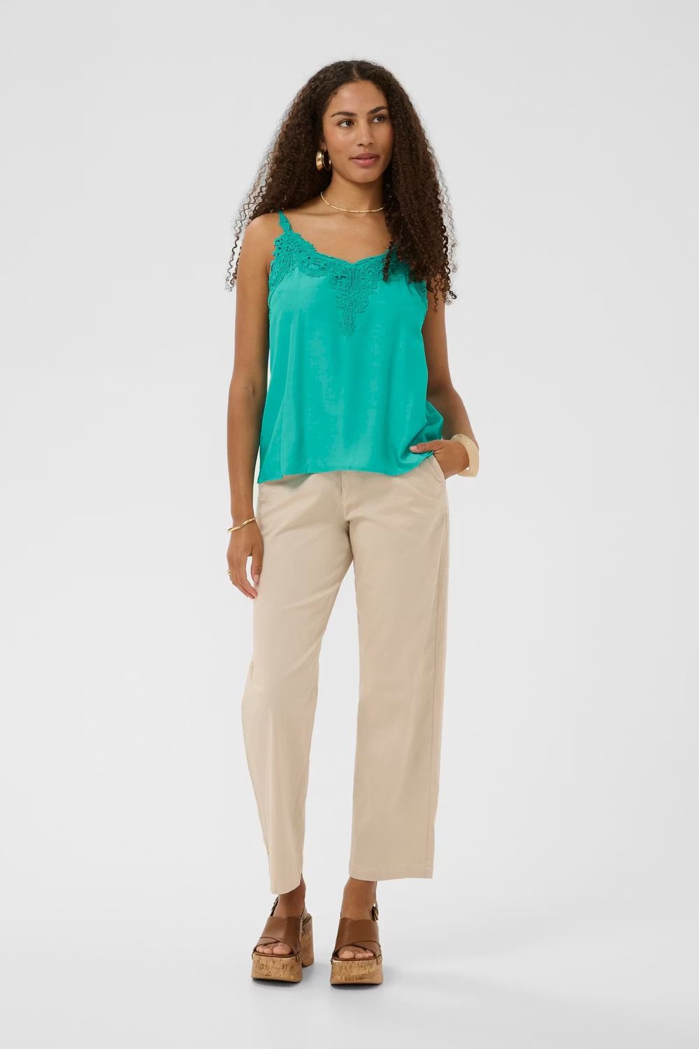 Anna camisole top turquoise