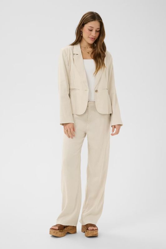 June blazer linen mix beige