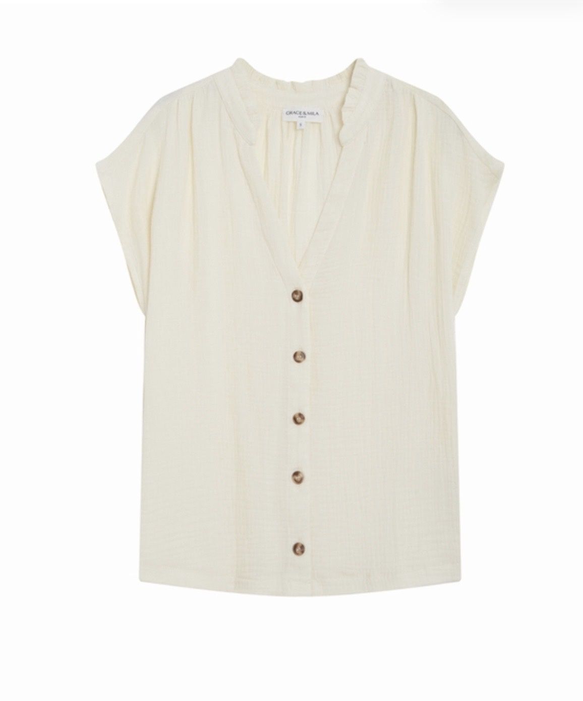 Wesra blouse butter cream