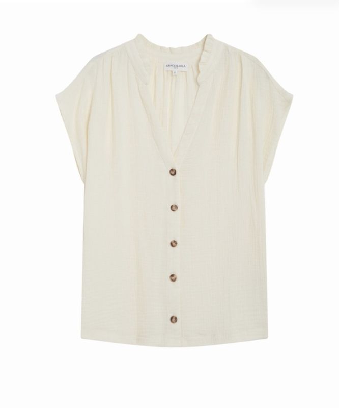Wesra blouse butter cream