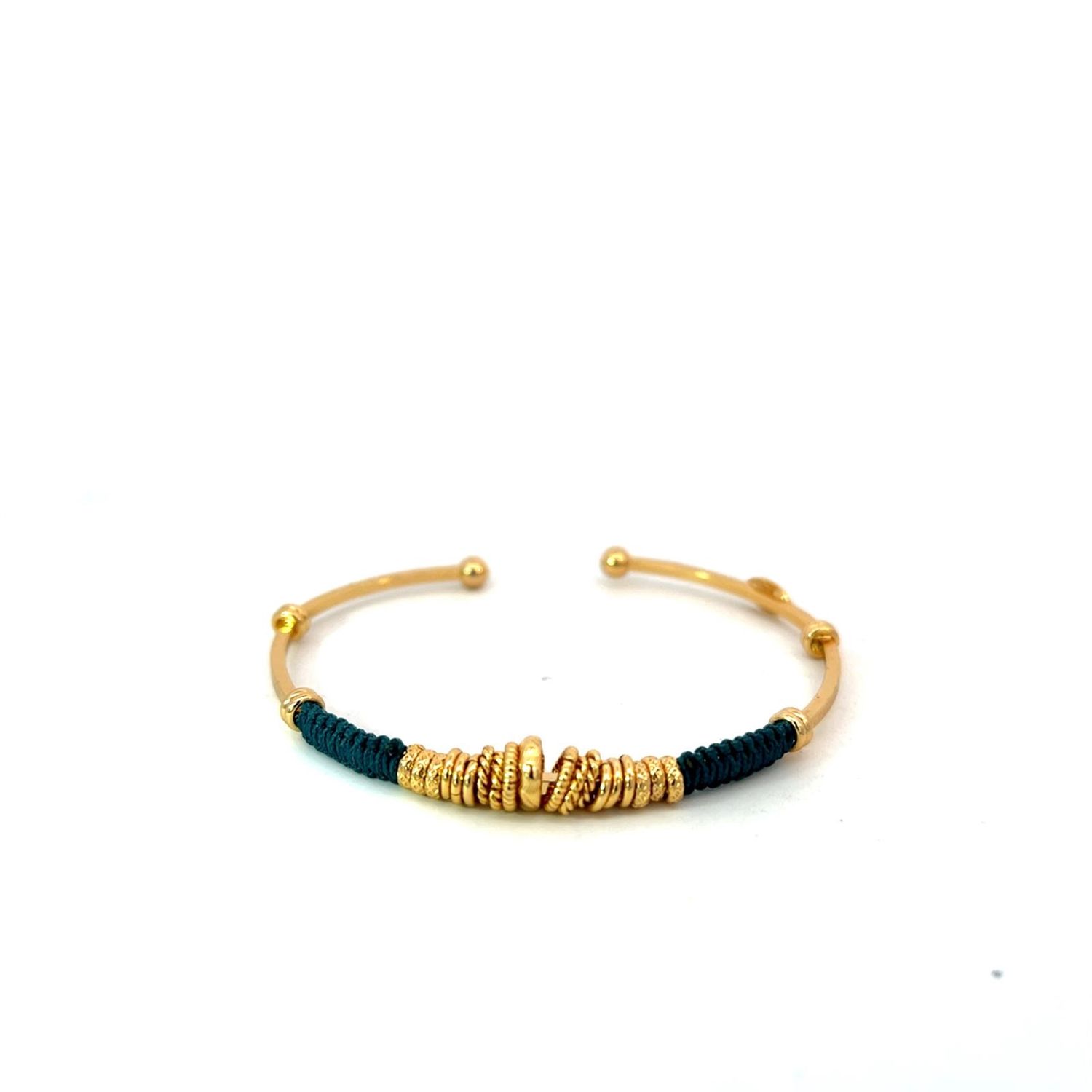 Zizanie bracelet gold green
